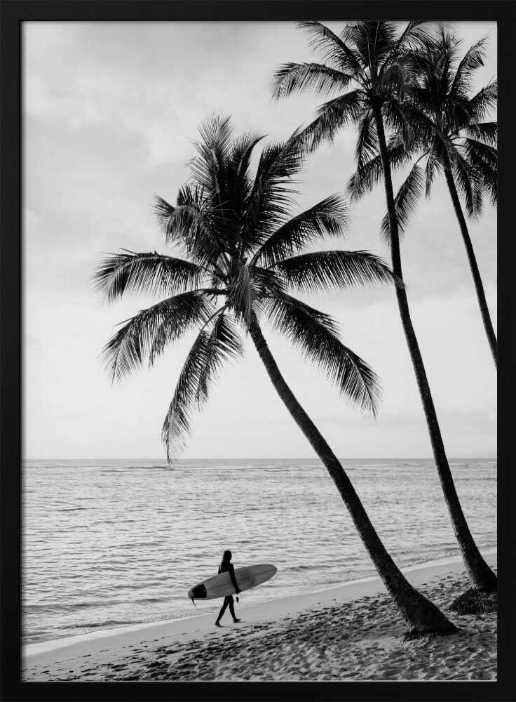 Surfer Walk Poster