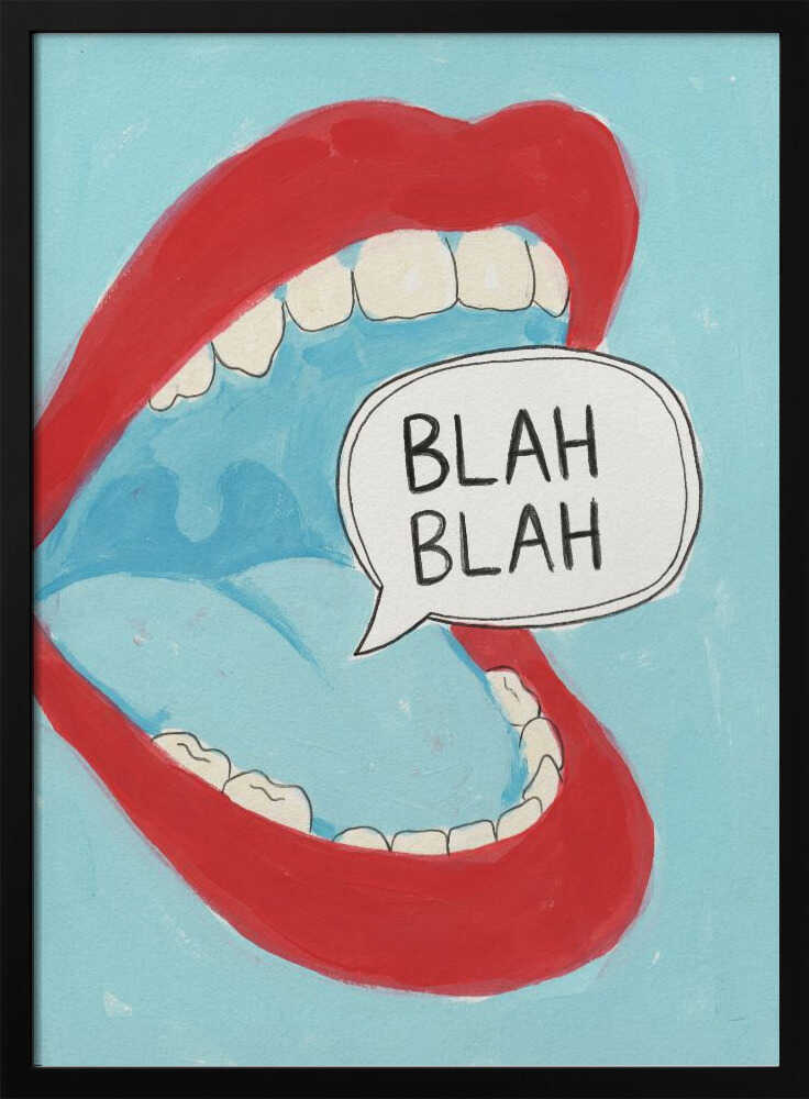 Blah Blah Poster