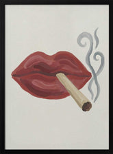 Smoking Lips Poster