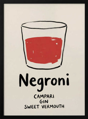 Negroni Sketch Poster