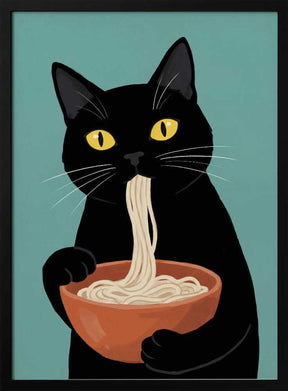 Noodle Cat No 2 Poster