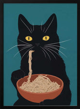 Noodle Cat No 3 Poster