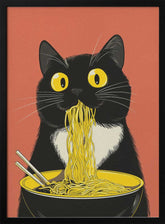 Noodle Cat No 6 Poster