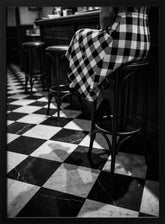 Checkered Pattern Bar Poster