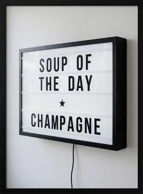 Soup of the Day Sign Poster