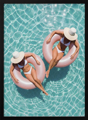 Floating In the Pool Poster