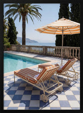 Sunbeds At the Beach Villa Poster