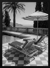 Sunbeds At the Beach Villa Poster