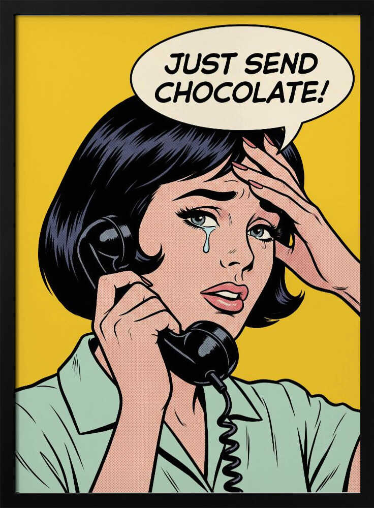 Just Send Chocolate Poster
