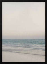 Warm Serene Beach Landscape Clear Sky Poster
