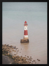 Beachy head lighthouse in England - summer nostalgic travel photography Poster