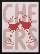 Cheers In Pink Poster