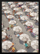 Amalfi Beach Umbrellas Poster