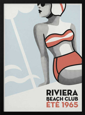 Riviera Beach Club Summer – art print by Andreas Magnusson