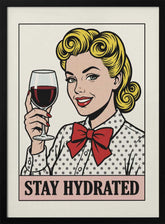 Pop Art Wine Woman Poster
