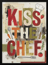 Kiss The Chef Kitchen Poster