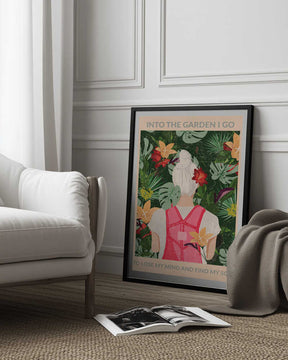 Into the Garden (grey) Poster