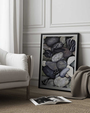 Beach stones Poster