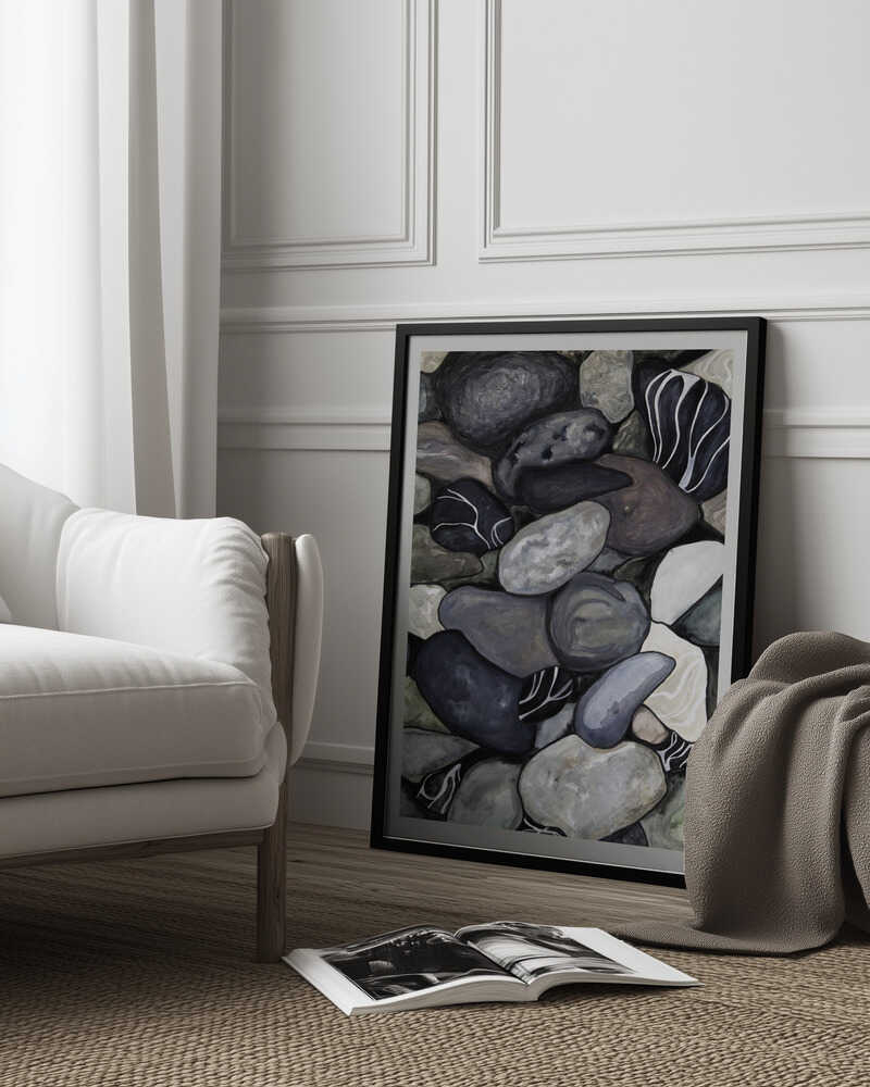 Beach stones Poster
