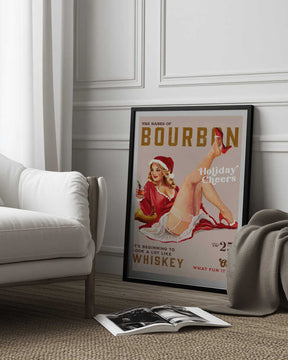 Babes of Bourbon Vol 25 Holiday Cheer Christmas Pinup Poster
