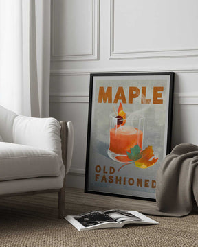 Maple Old Fashioned Cocktail Poster