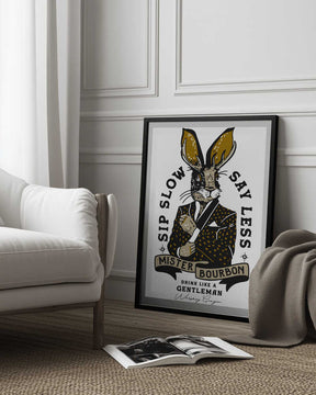 Mister Bourbon Jackalope In Smoking Jacket Poster