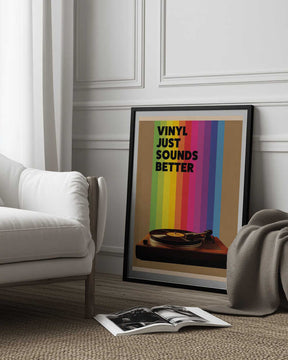 Vinyl Just Sounds Better Poster