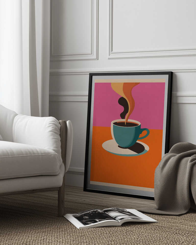 Coffee Steam Poster