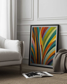Dancing Stripes In Color Poster