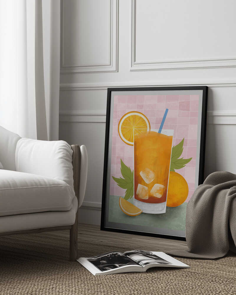 Orange drink Poster