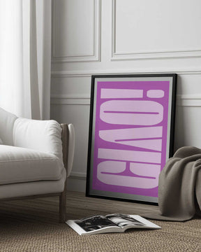 Bold Purple Typework Poster
