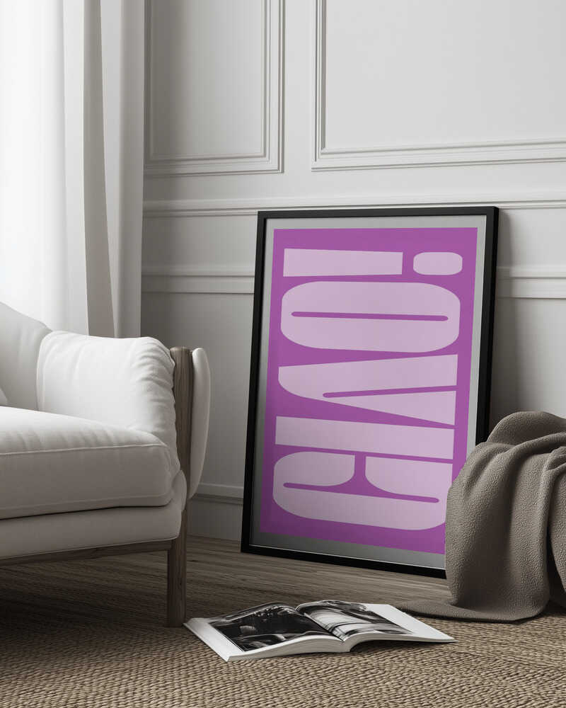 Bold Purple Typework Poster