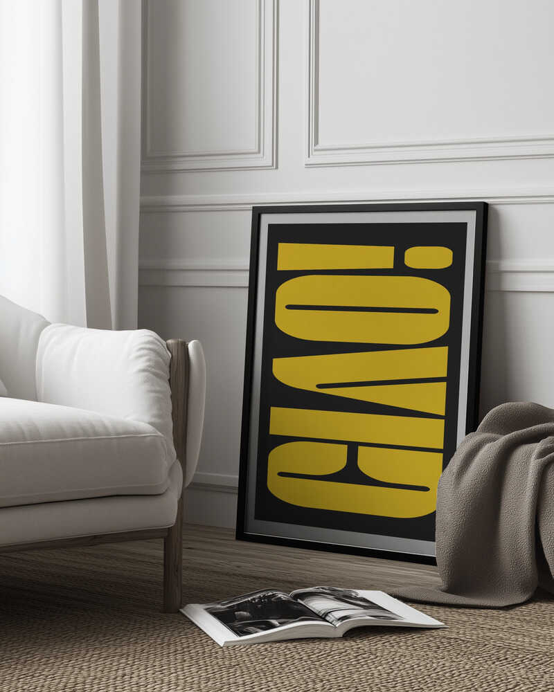 Abstract Typography Artwork Poster