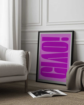Bold Fuchsia Layers Poster