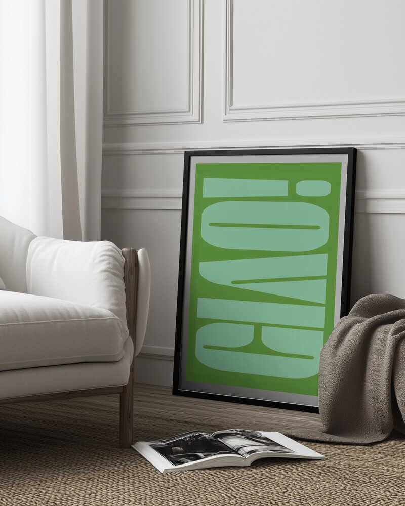 Green Tone Illusion Poster