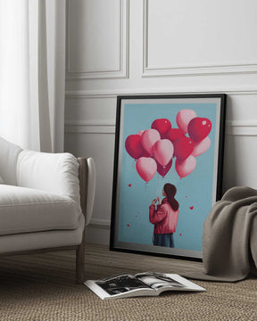 Love Balloons Flight Poster