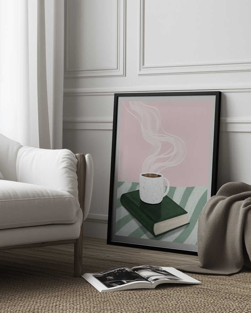 Coffee and book Poster