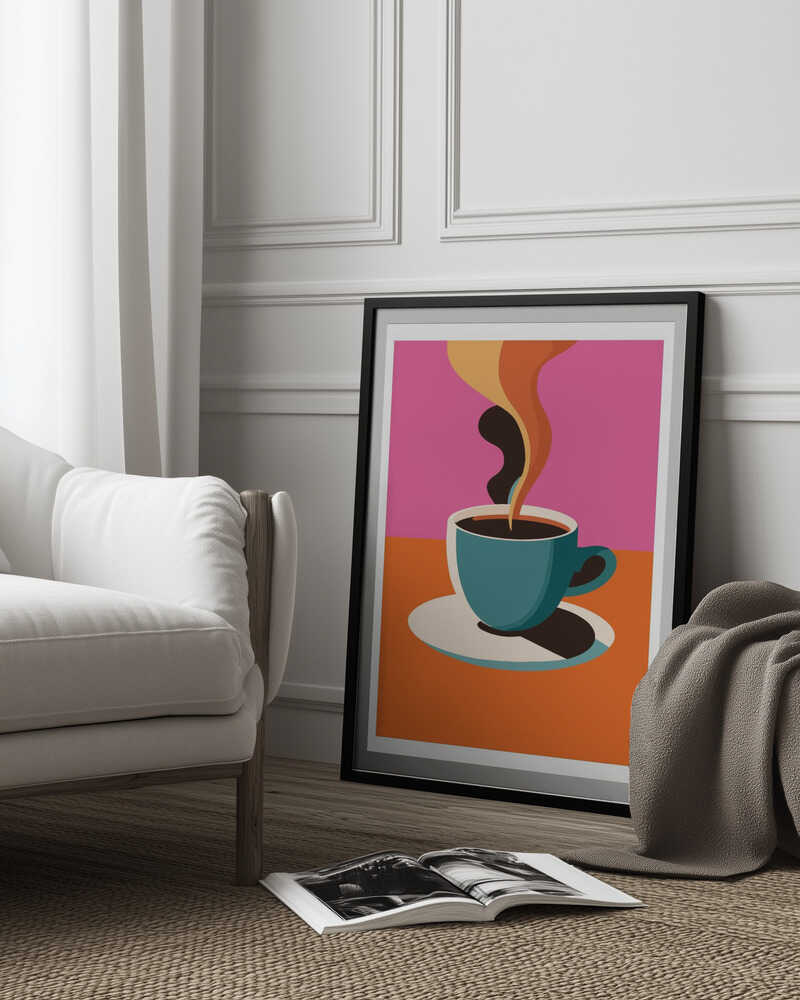 A3 Coffee Steam Pink Final 01 01.png Poster