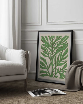 The Tree Branch with Green Leaves Poster