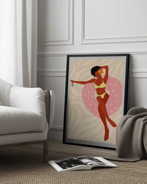 Lazy Pool Day Poster