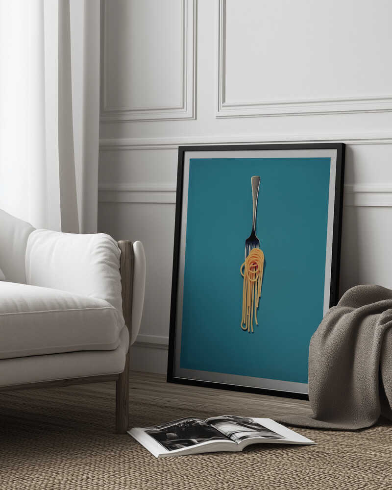 Pasta Swirl Symphony Poster