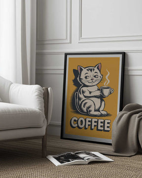 Cat Brew Delight Poster