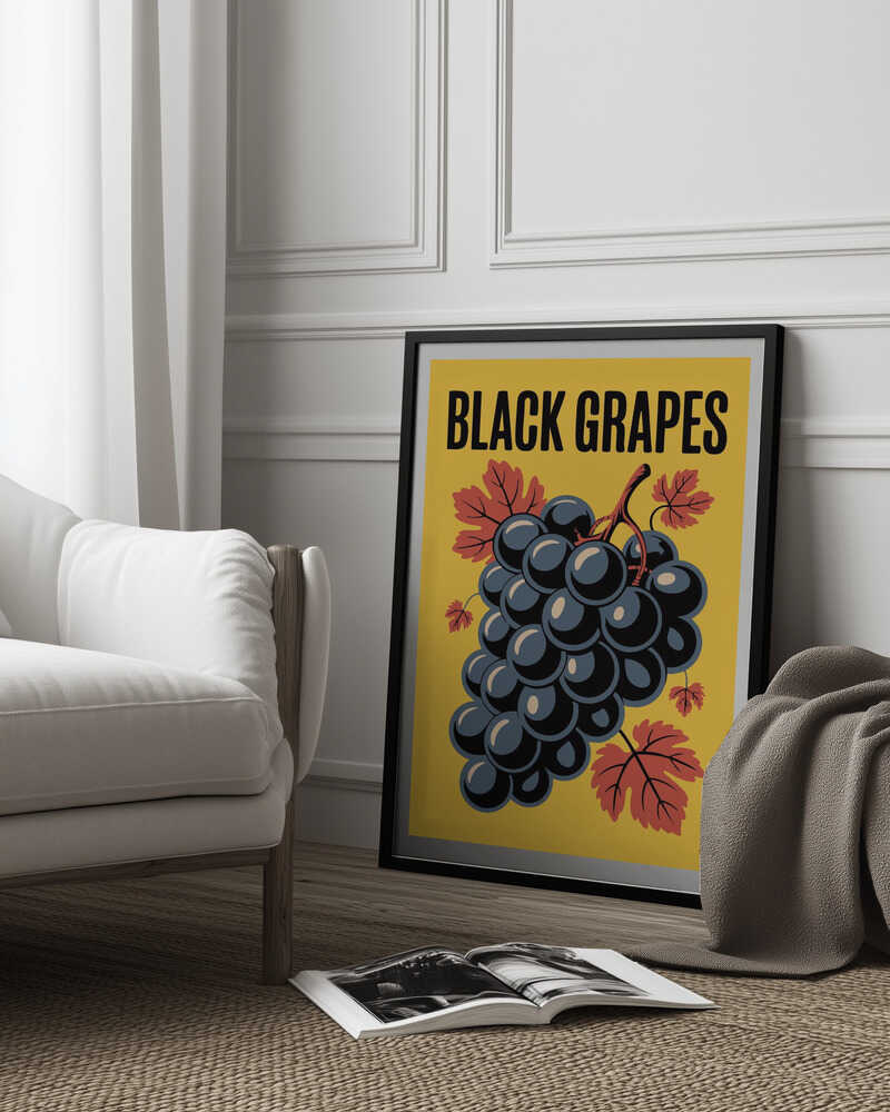 Grapes &amp; Leaves Poster