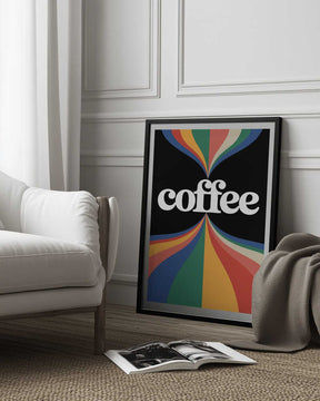 Coffee Rainbow Poster