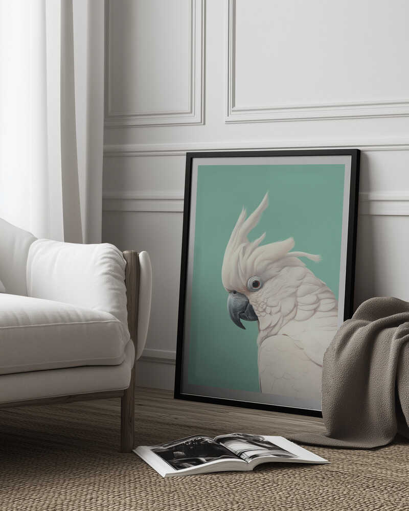 White Cockatoo Poster