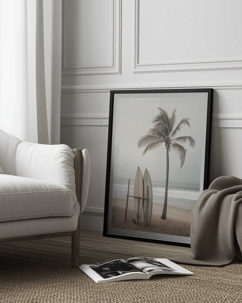 Beach Surfboards Poster