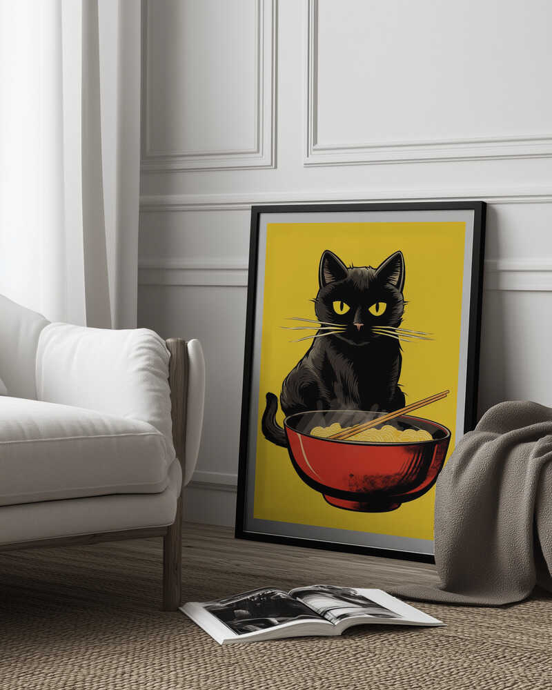 Noodle Cat No 1 Poster