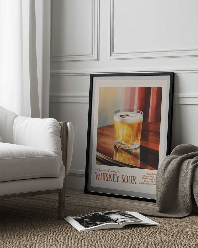 Classic Cocktails - Whiskey Sour Poster