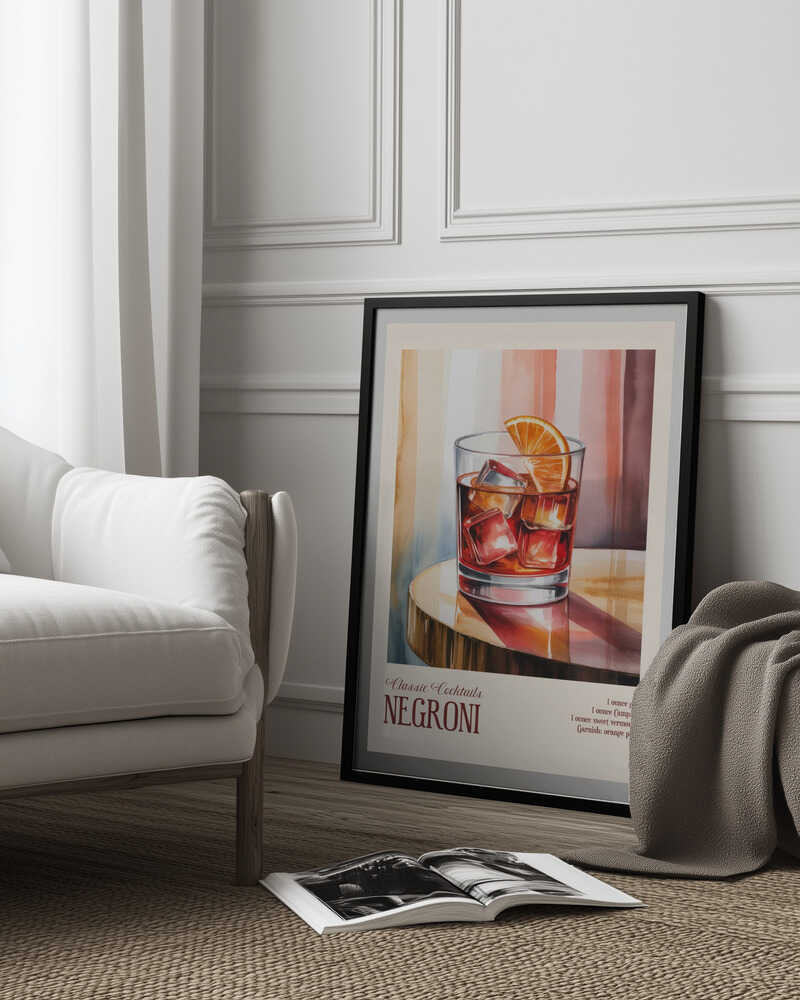Classic Cocktails - Negroni Poster
