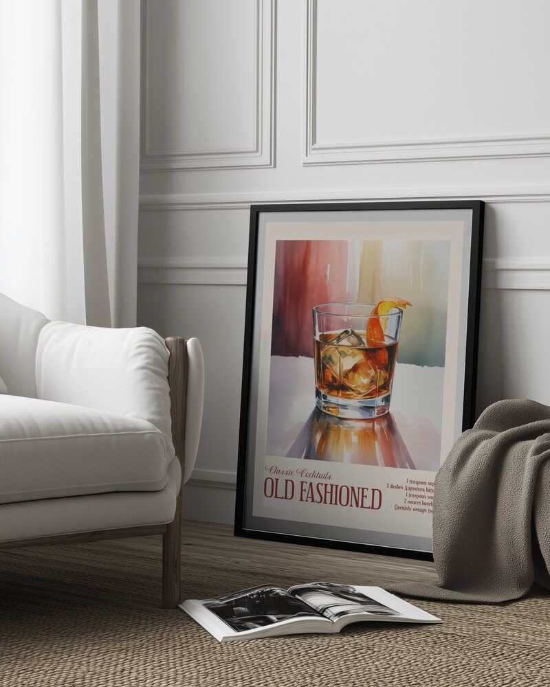 Classic Cocktails - Old Fashioned Poster